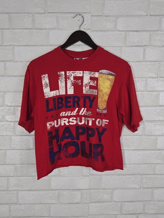 Tops - Life Liberty and  the Pursuit of Happy Hour tee